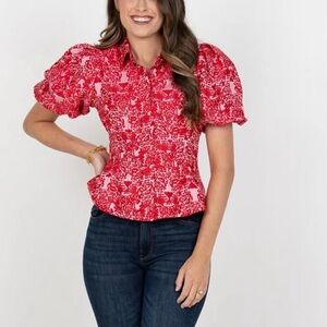 Britt top Emily McCarthy fabulous print